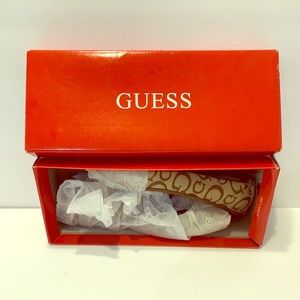 GUESS BALLET SHOES PANNA MONOLOGO G BROWN BEIGE